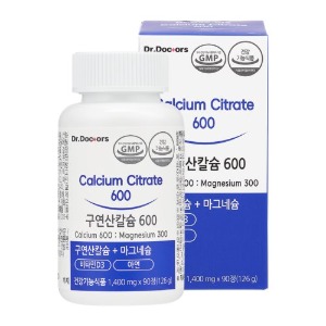 [닥터닥터스]구연산 칼슘 600 (1,400mg x 90정) 1개
