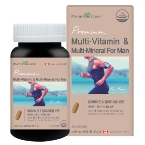 팜그린 멀티비타민 포맨 1,450mg x 90정 / 남성 종합영양제